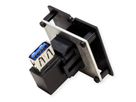 BACHMANN Cadre 1xUSB 3.0, Sortie sur côté à 90°