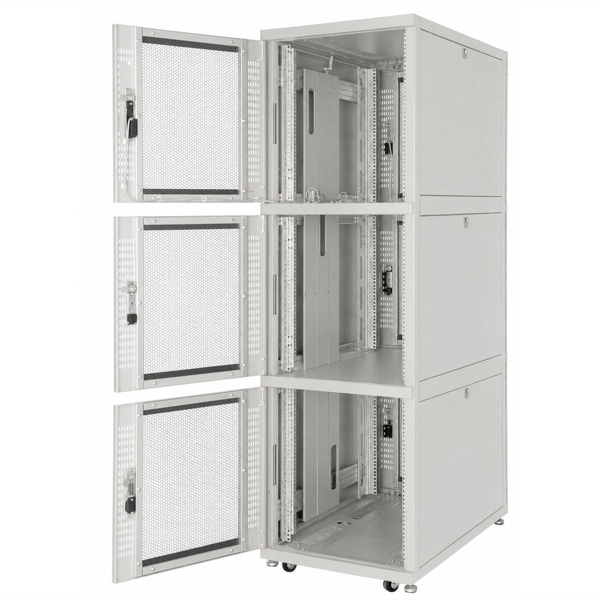 ROLINE Armoire de colocation 45U 800x1000mm, 3 compartiments, gris