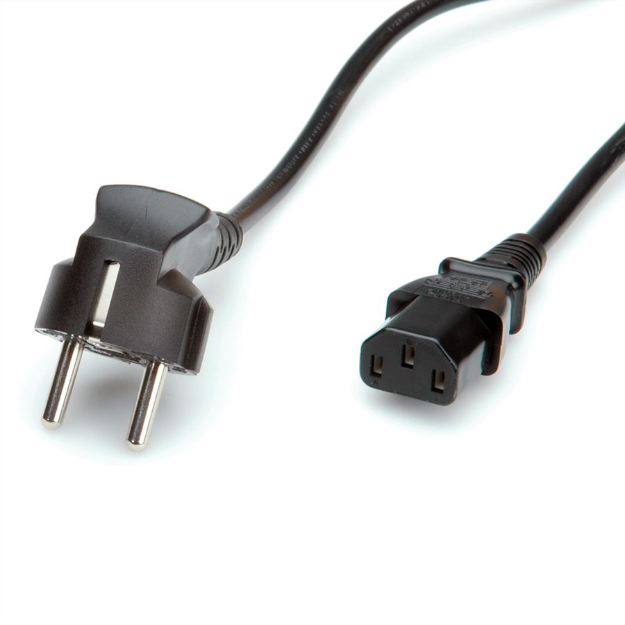 ROLINE Câble d'alimentation IEC droit, noir, 5 m