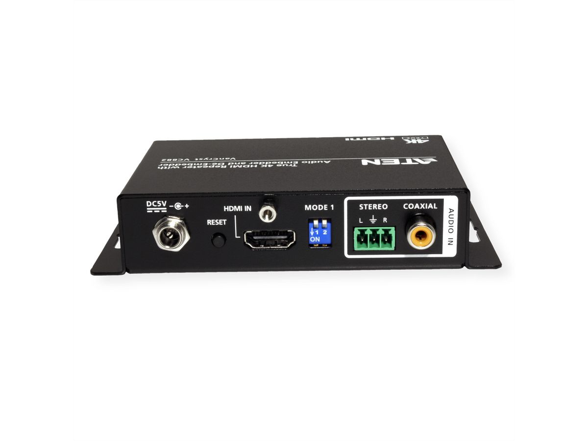 ATEN VC882 Répéteur HDMI True 4K avec intégration et extraction audio