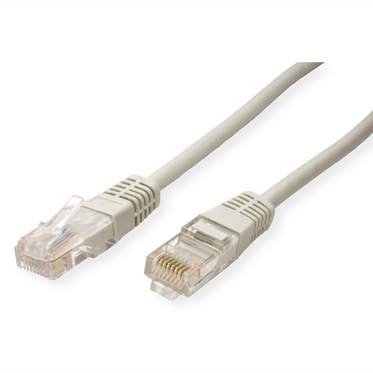 Cordon ROLINE Cat.5e (Classe D) UTP confectionné, PoE, gris, 5 m