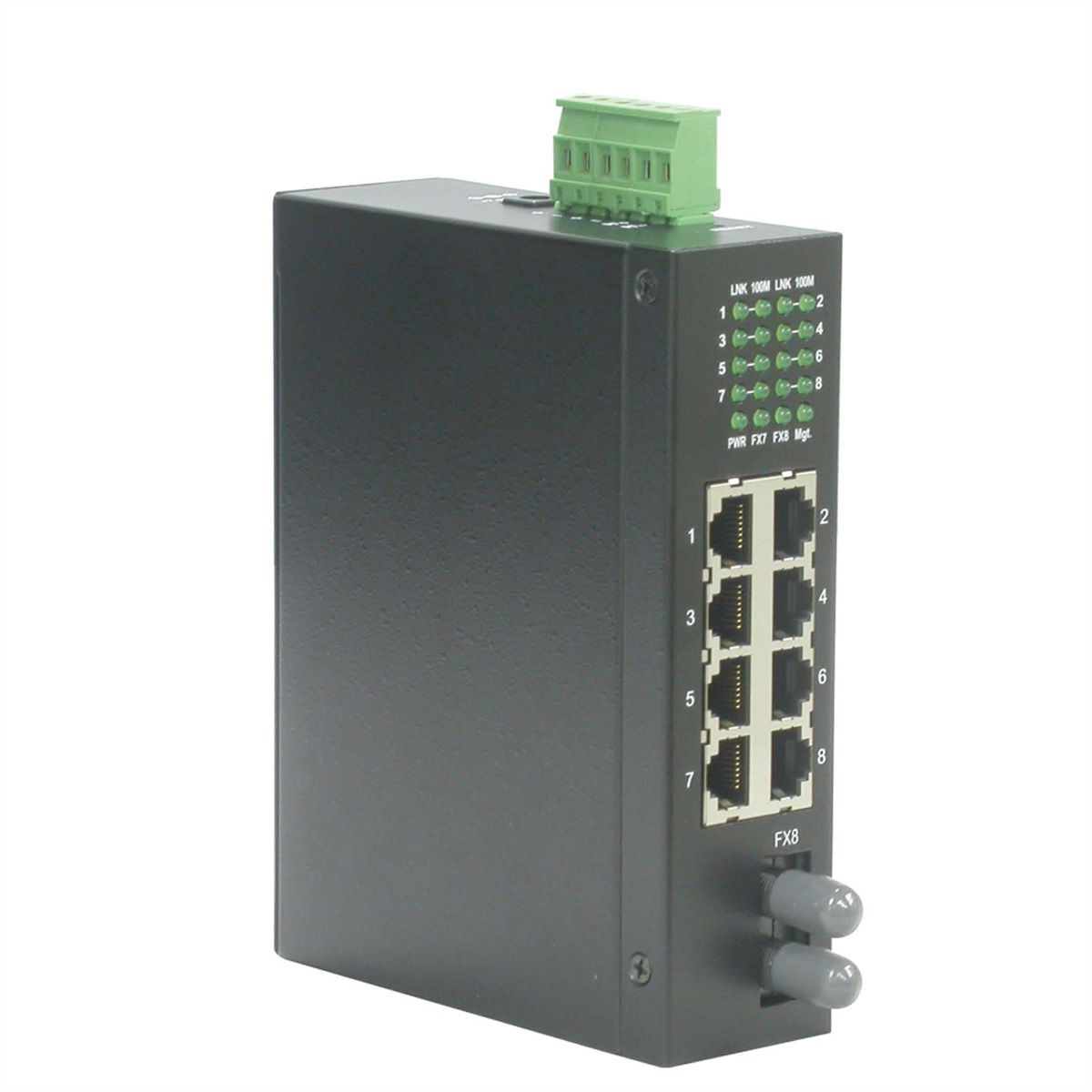 ROLINE Switch industriel 7x RJ-45, 1x ST, non administrable