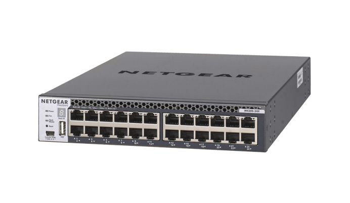 Netgear M4300-24X Géré L3 10G Ethernet (100/1000/10000) Noir 1U