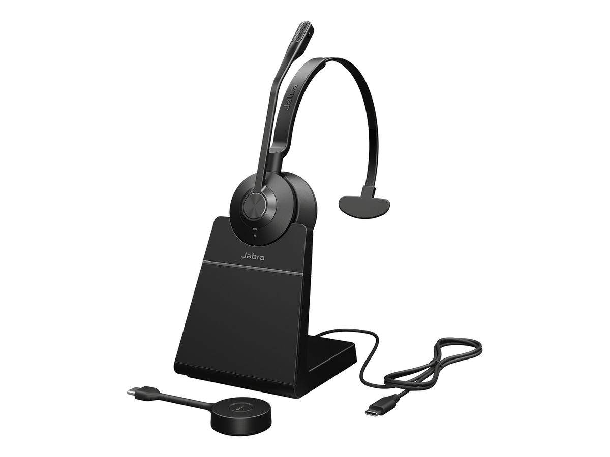 Jabra Engage 55 SE Casque Sans fil Arceau Bureau/Centre d'appels Noir