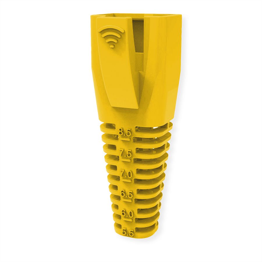 ROLINE Embout anti-pliage, pour RJ-45, 10 pièces, jaune
