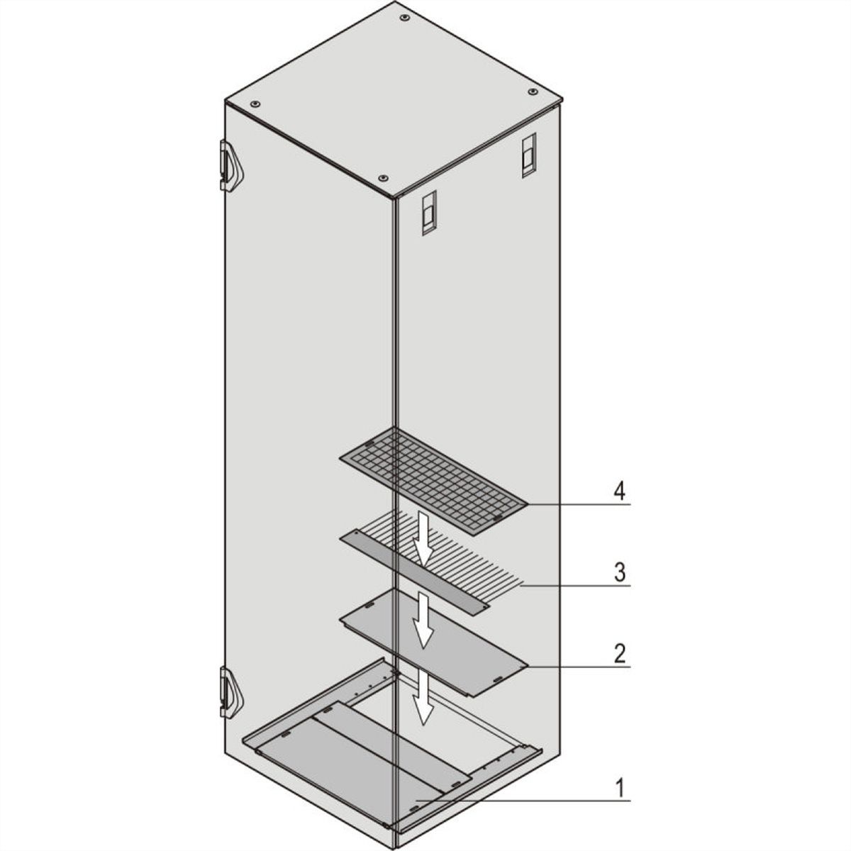 Plaque de base Varistar SCHROFF, multi-pièces, 600W 300D