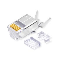 ROLINE Connecteur modulaire blindé Cat.6 (Classe E), format court, 10 unités