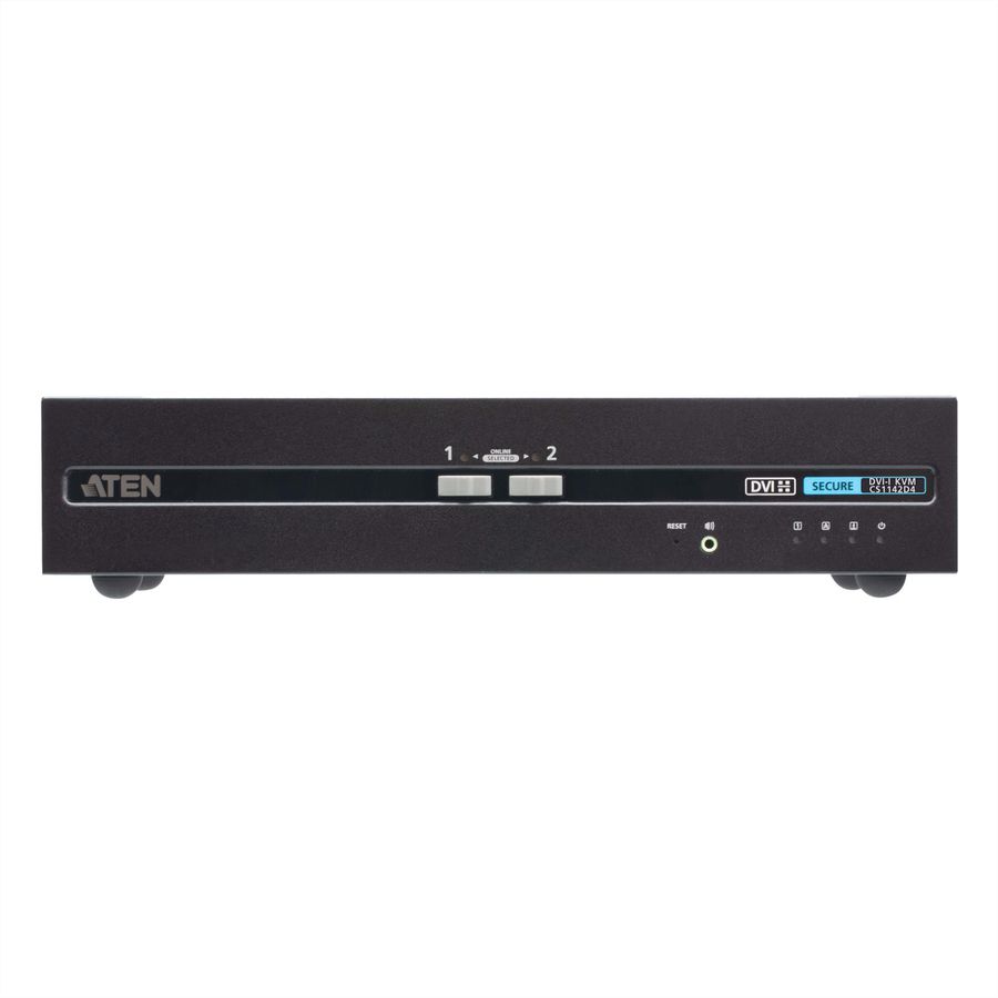 ATEN CS1142D4 Commutateur KVM sécurisé à double écran DVI 2 ports USB