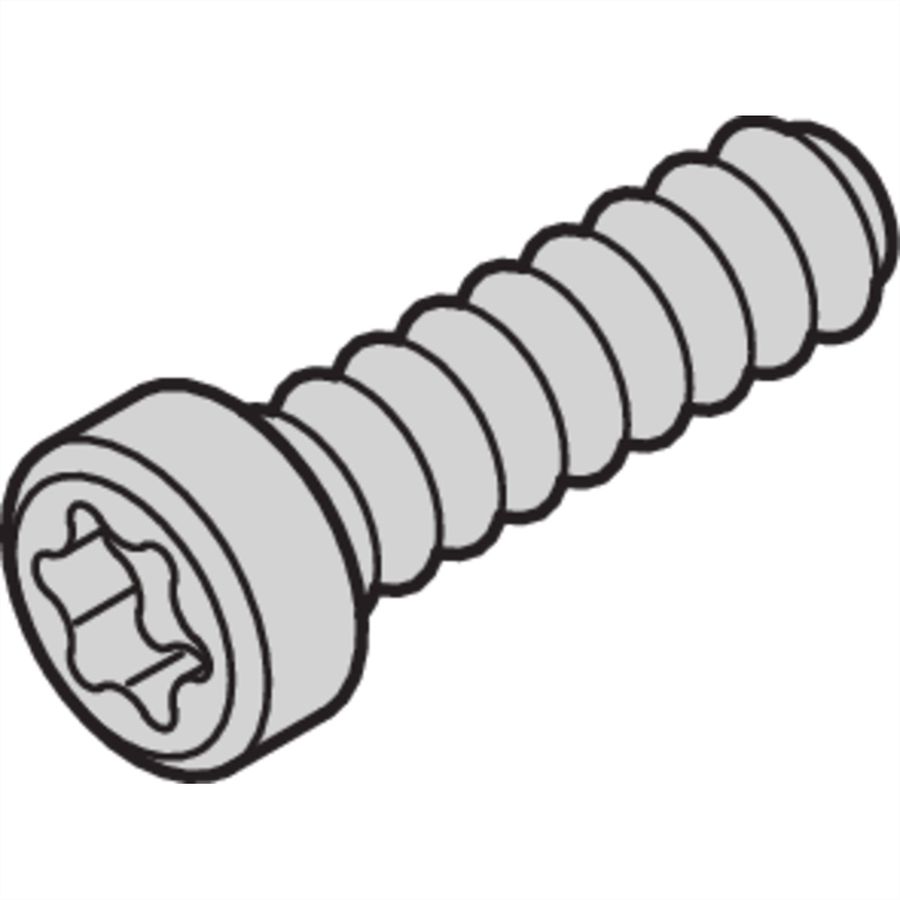 Vis à tête cylindrique de SCHROFF, Torx, autoserrante, M2.5 x 9.3