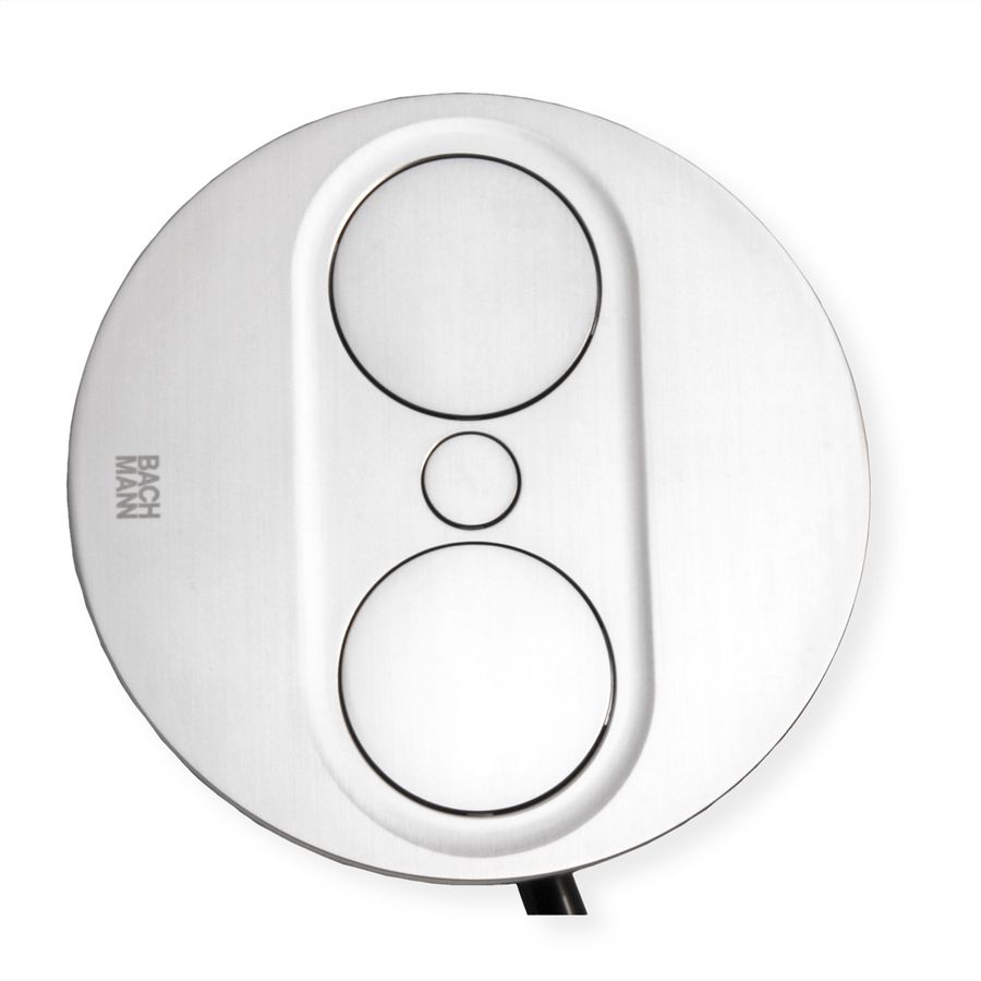 BACHMANN TWIST 2 2xUTE 2,0m AEH aspect inox rond, mesure p.Ph.3mH05VV-F 5G4 CEE3x32A Lan