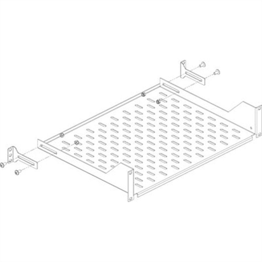 CONTEG Patte de fixation pour étagère 19", longueur 88 mm