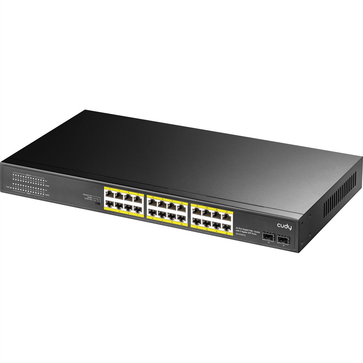 CUDY GS1028PS2 Switch 24P Gigabit PoE+, 2 ports SFP 300W