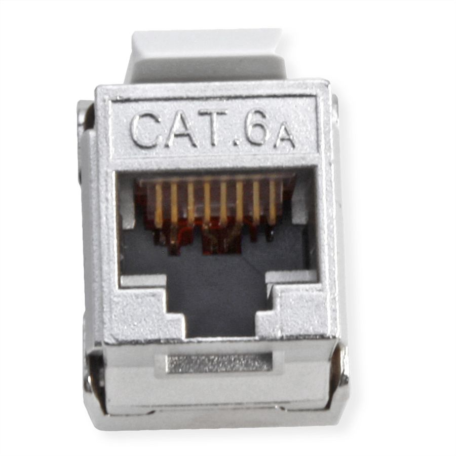 ROLINE Keystone Cat.6A (Classe EA), RJ-45, blindé, sans outil, argent