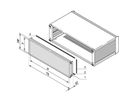 SCHROFF PropacPRO EMC Rear Panel, Full Width, 6 U, 84 HP