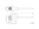 METZ CONNECT Câble Ethernet industriel M12, codage X, 2 m