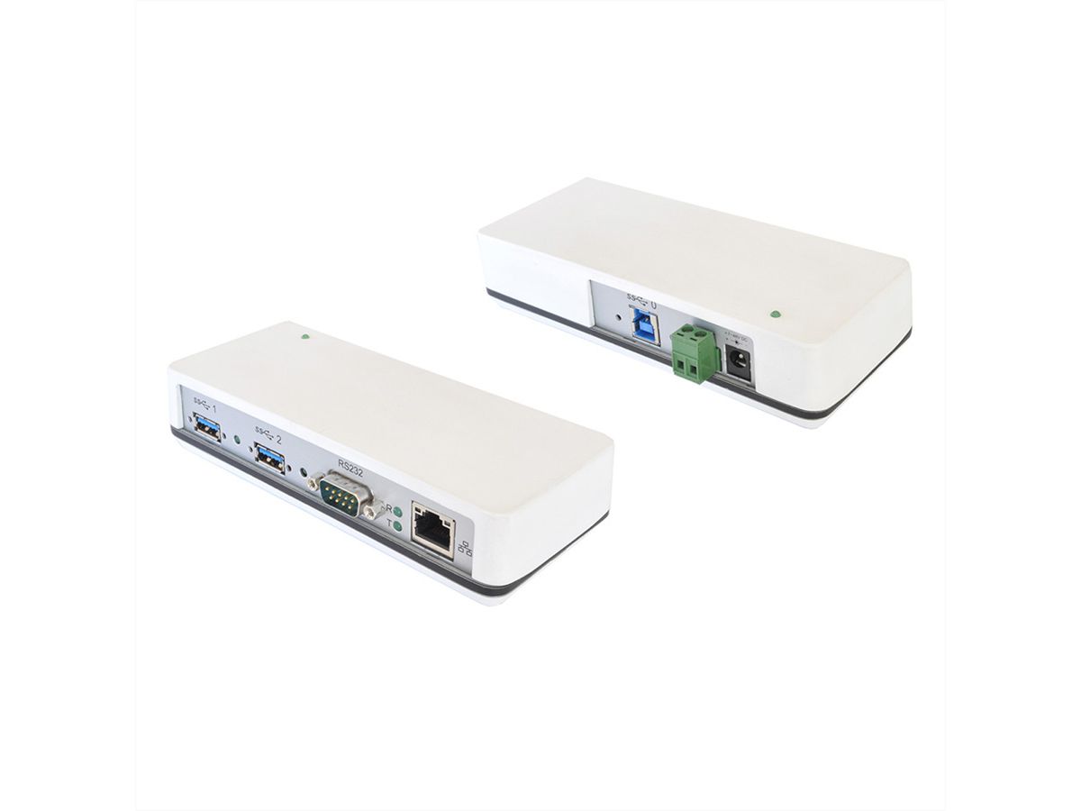 EXSYS EX-1315IS Station d'accueil USB 3.0, 1 x Ethernet Gigabit, 1 x RS232