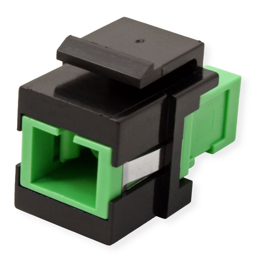 ROLINE Raccord optique SC/SC simplex monomode, Keystone, OS2, APC