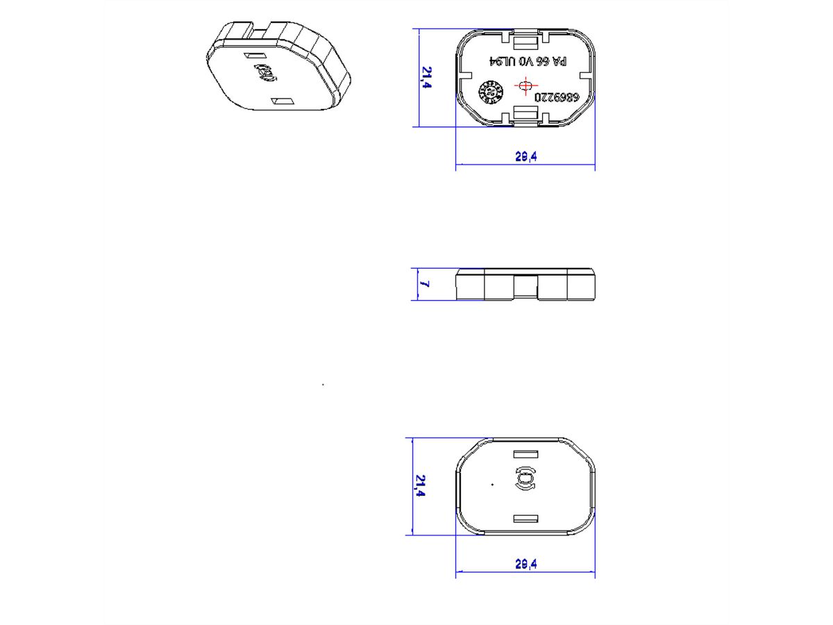 BACHMANN Capuchons de fermeture C13, 10 pièces