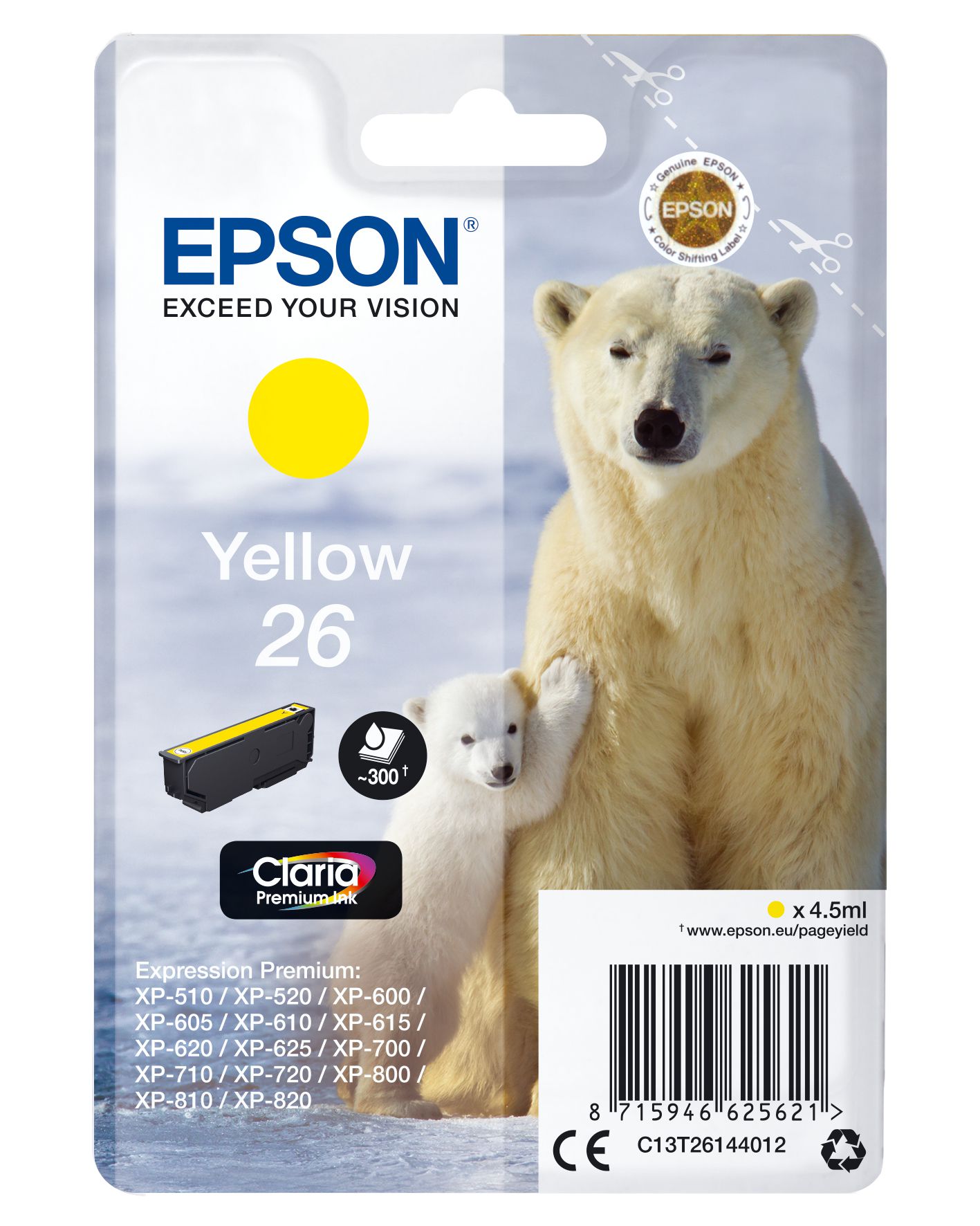 Epson Cartouche "Ours Polaire" - Encre Claria Premium J
