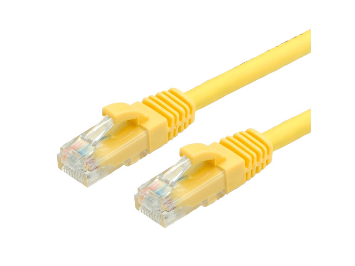 Cordon VALUE Cat.6A (Classe EA) / 10 Gigabit UTP, jaune, 7 m