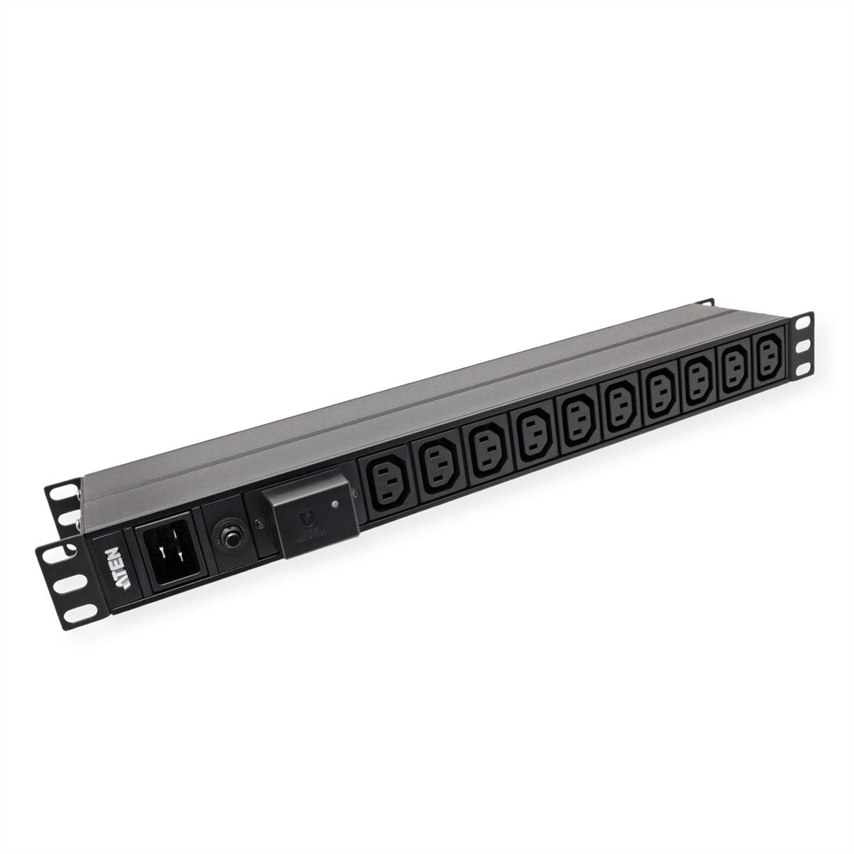 ATEN PE0218SG PDU de base 1U 16A avec protection contre les surtensions, 18 ports