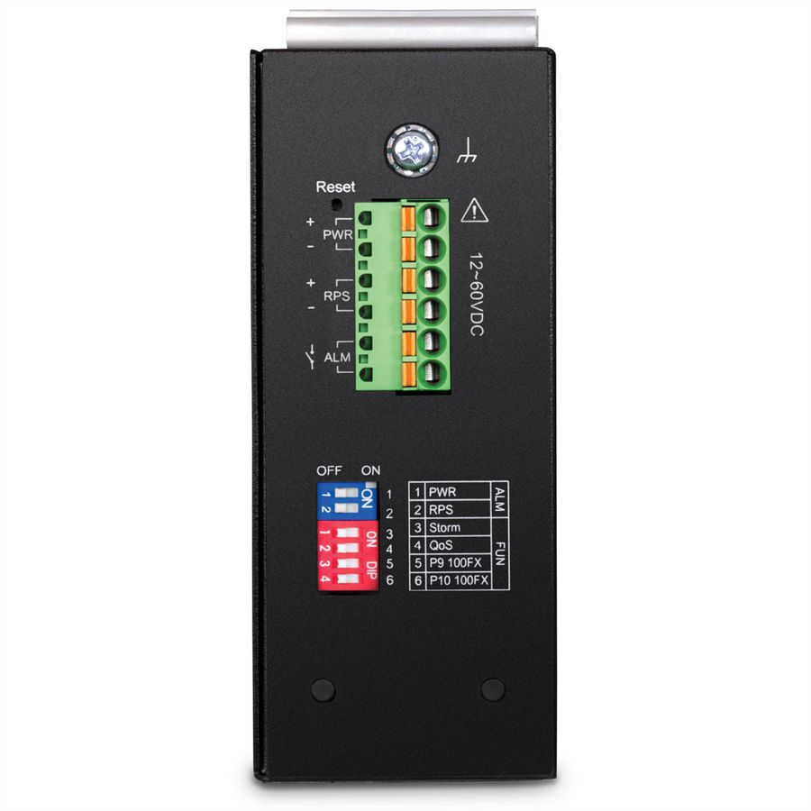 TRENDnet TI-G102i Switch rail DIN industriel administrable L2 Gigabit à 10 ports