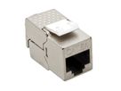 ROLINE Adaptateur de rail DIN pour module Keystone, avec Keystone Cat.6A, blindé, 45°