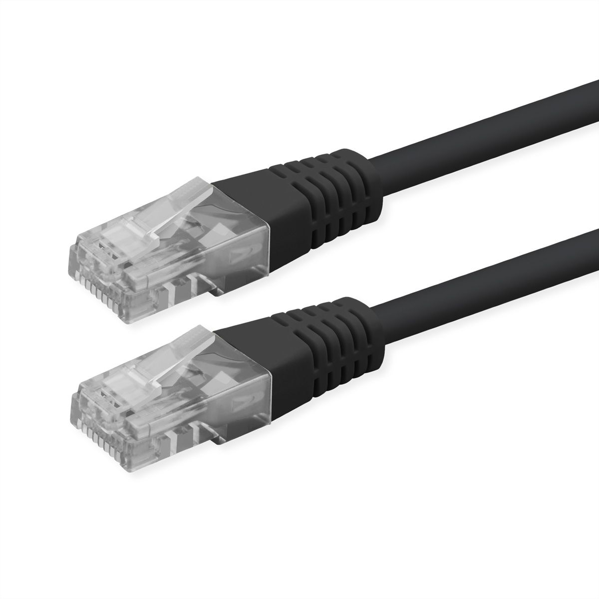ROLINE Cordon Cat.6 (Classe E), UTP, PoE, noir, 5 m