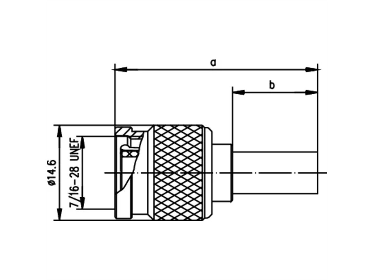 TELEGÄRTNER Connecteur à sertir TNC 50 ohms pour RG-58C/U