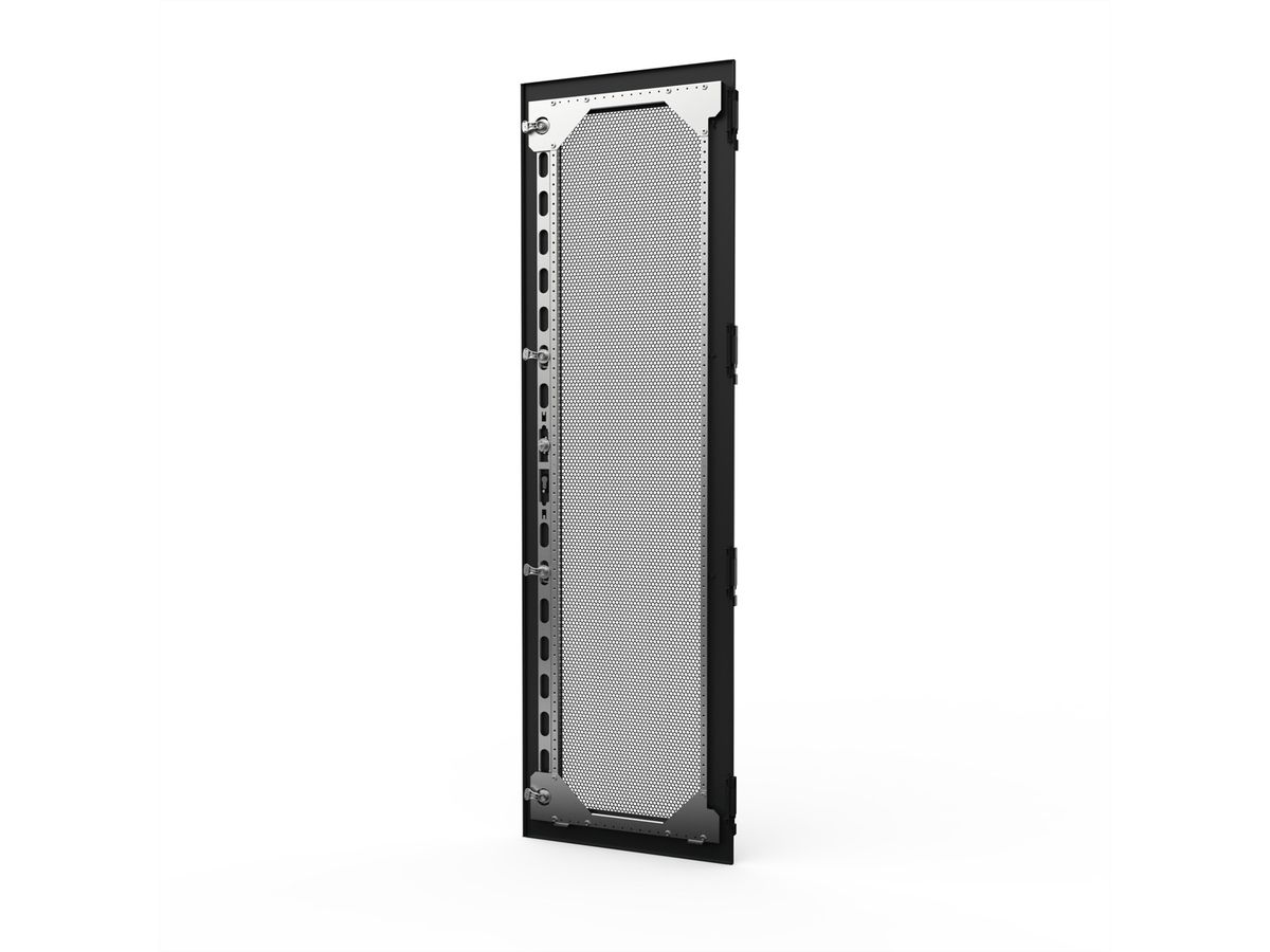 SCHROFF Porte 1800H 600L EMC perforée  séismique  fermeture à 4 points