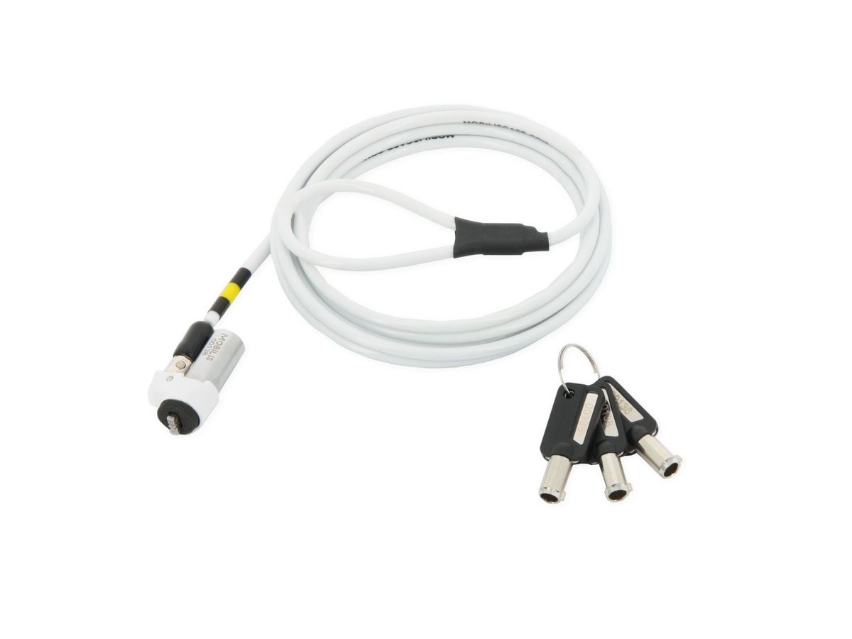 Mobilis 001329 câble antivol Blanc 1,8 m