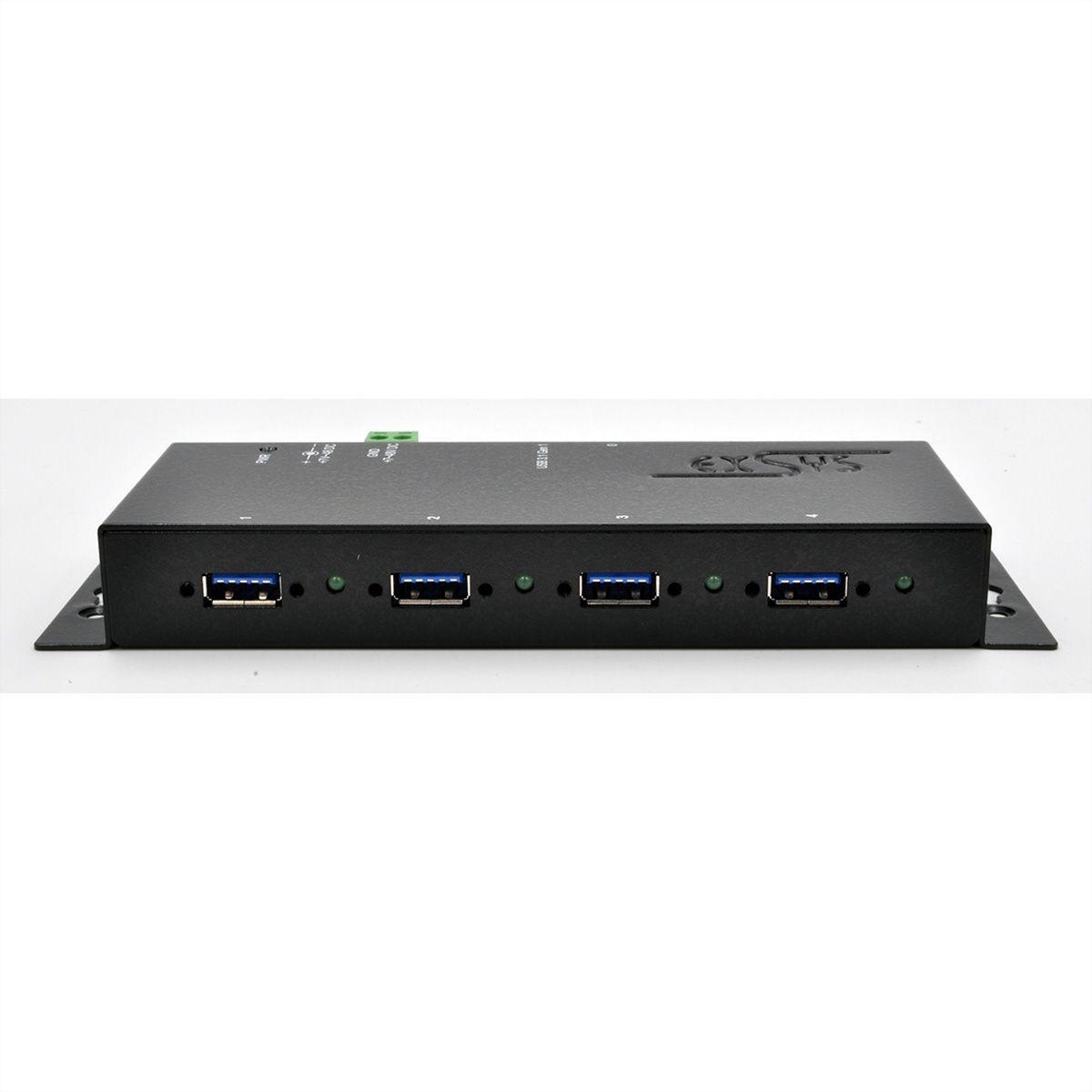 EXSYS EX-1183HMVS-2 Hub USB 3.2 Gen1 métal à 4 ports, protection de surtension 15KV ESD