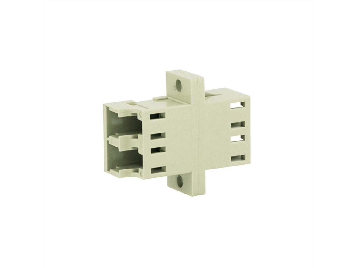 TELEGÄRTNER Coupleur LD Duplex, Multimode, Manchon en céramique, boîtier en plastique, beige, Z77