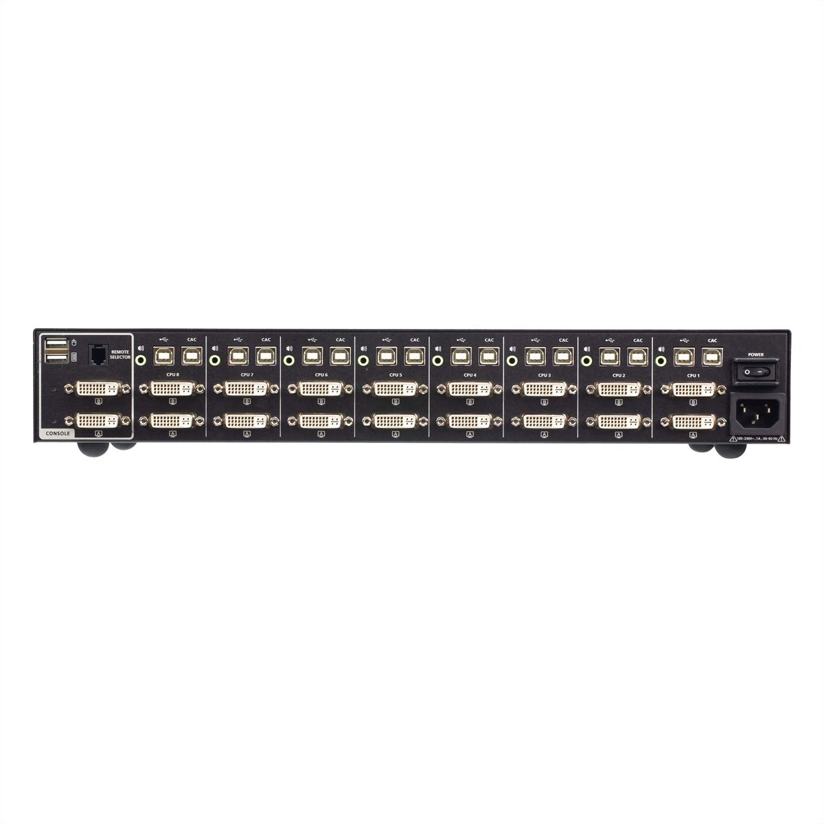 ATEN CS1148D4C Commutateur KVM sécurisé à double écran DVI 8 ports USB avec CAC