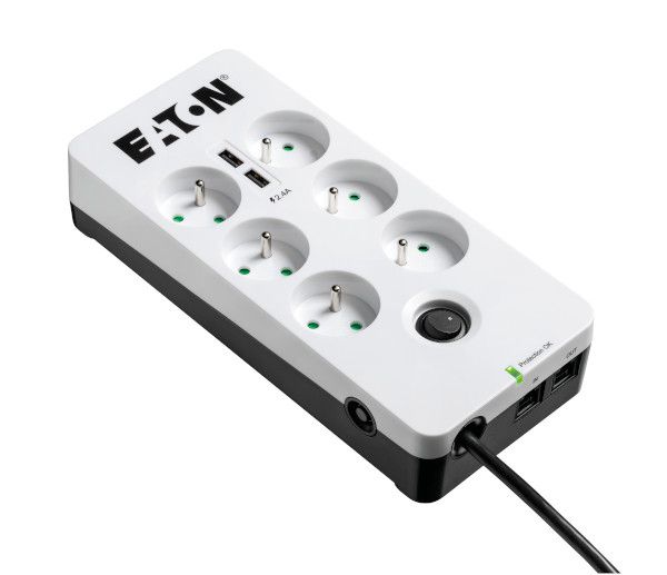 Eaton PB6TUF Boîtier de protection, 6 sorties CA 220 - 250 V 1,5 m
