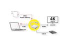 ROLINE Adaptateur USB Type C - HDMI , USB 3.2 Gen 1 A + Type C (Power Delivery)