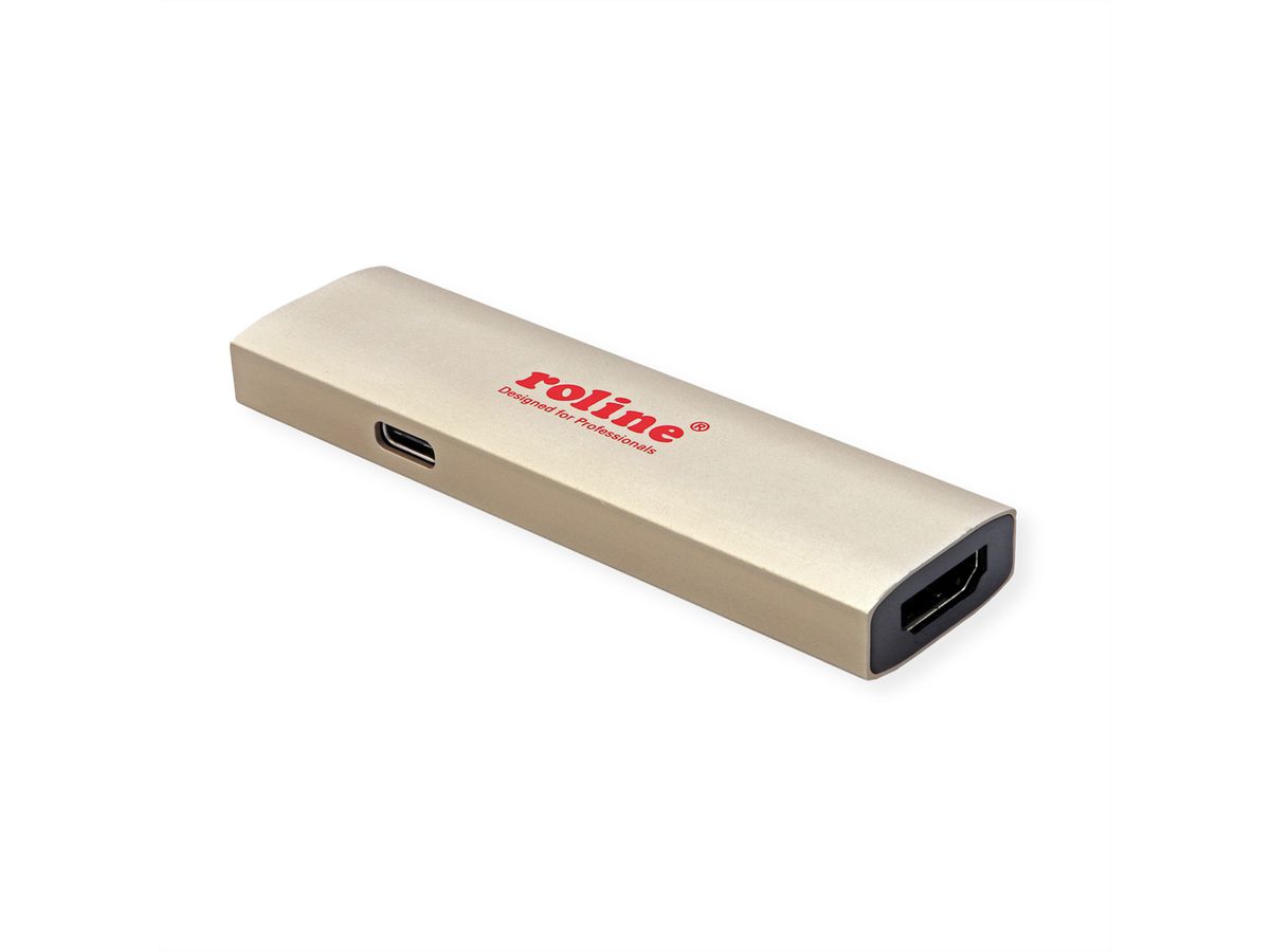 ROLINE GOLD Adaptateur Type C - HDMI, F/F, avec PD (60W)