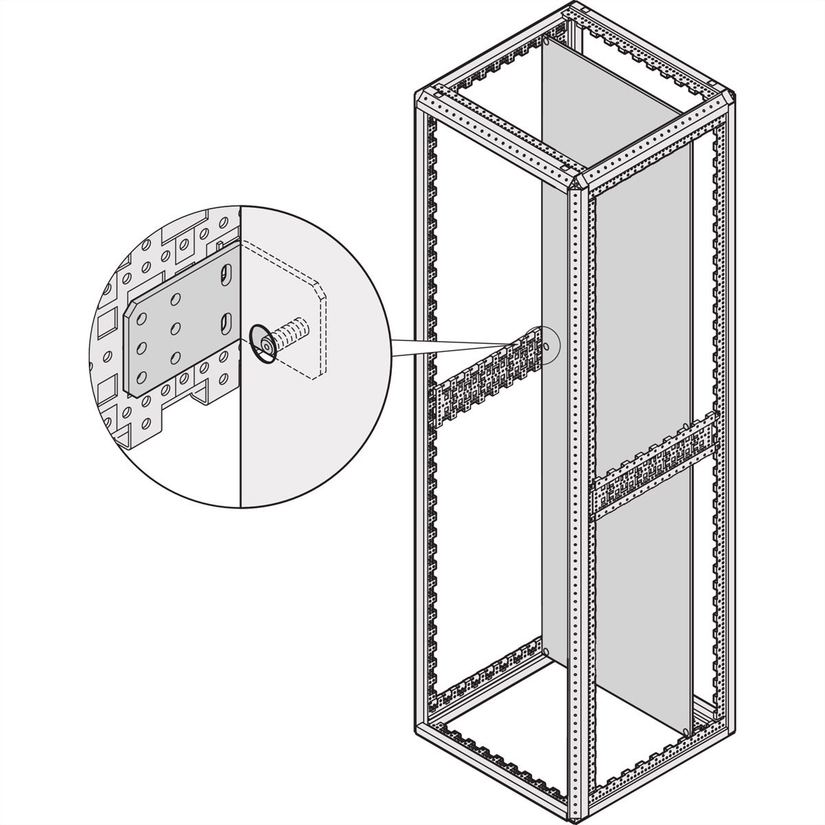 Plaque de montage Varistar SCHROFF Support de renforcement