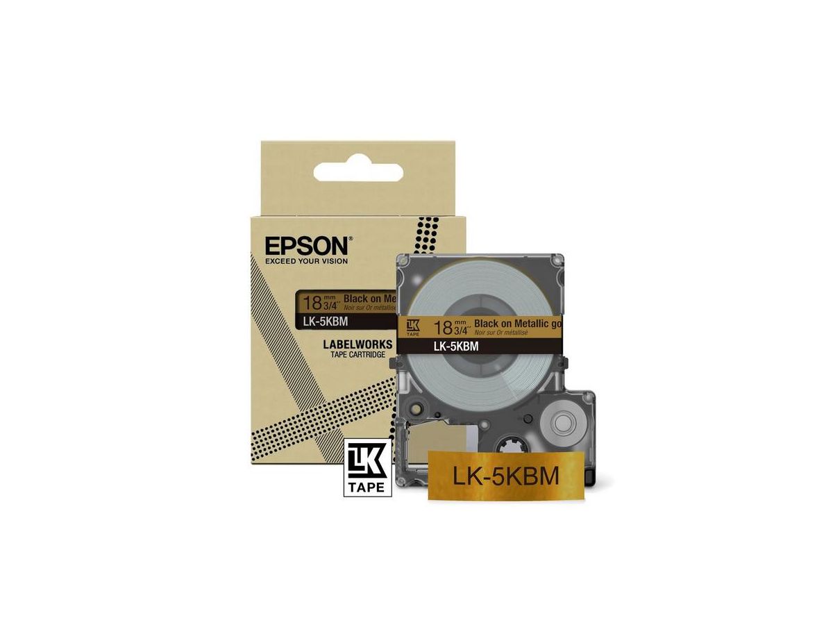 Epson LK-5KBM Noir, Or