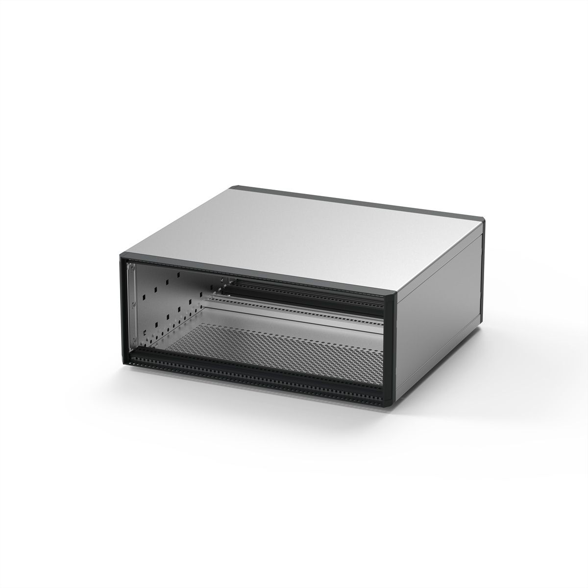 SCHROFF RatiopacPRO, coffret complet, de table, blindé, face avant, 3 U, 28 HP, 255 mm