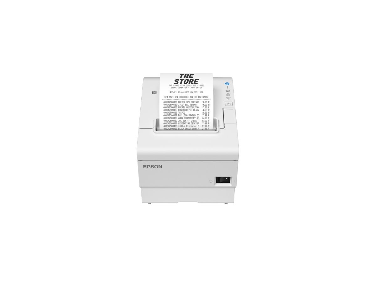 Epson TM-T88VII (111): USB, Ethernet, Serial, PS, White