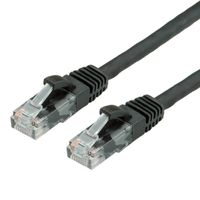 Cordon VALUE Cat.6 (Classe E) UTP LSOH, noir, 0,5 m
