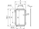 Unité enfichable de type cadre SCHROFF, panneau arrière, découpe pour connecteurs multiples, 3 U, 21 HP