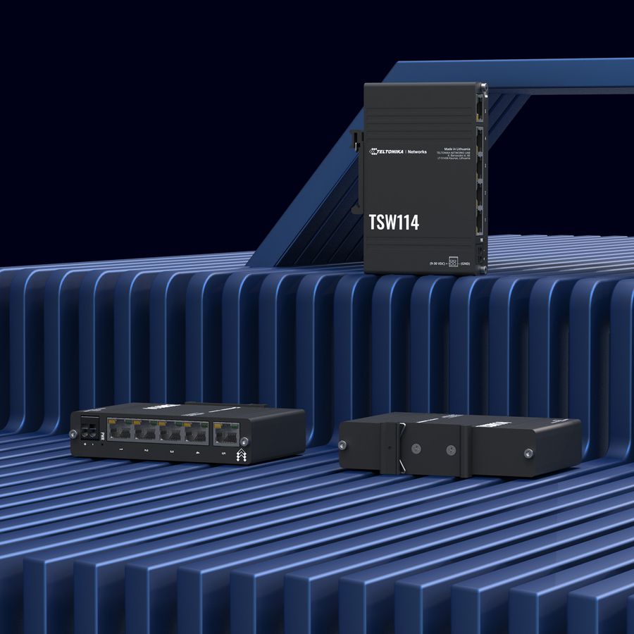 TELTONIKA TSW114 Switch Gigabit RAIL DIN
