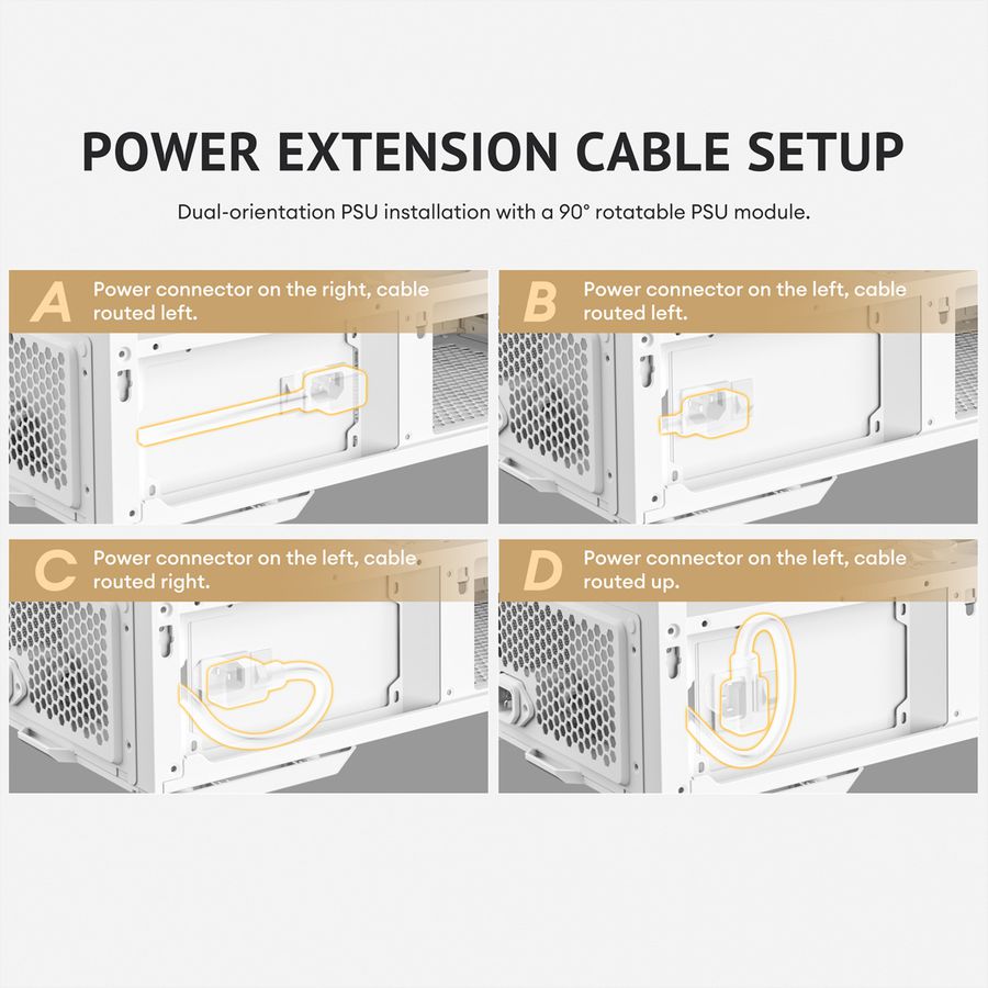 ANTEC Boîtier PC Constellation C6 Curve Air, format ATX Midi Tower, blanc
