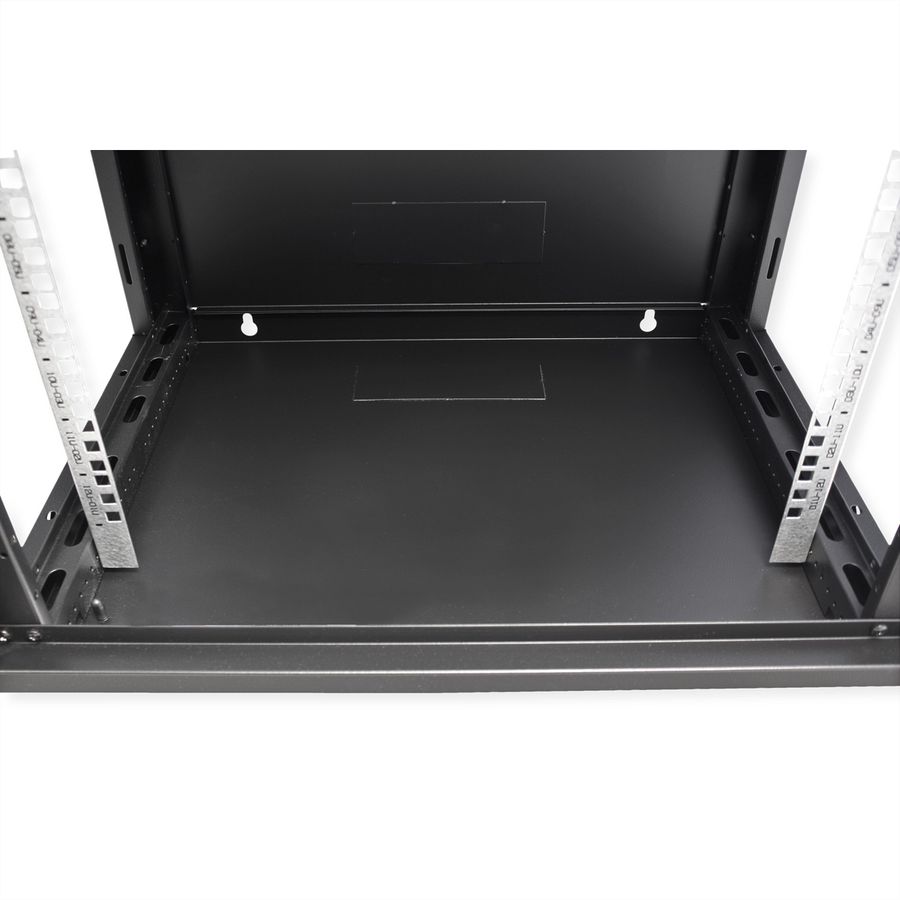 VALUE Boîtier mural 19 pouces 12U, 600 x 450 mm, noir, kit à assembler