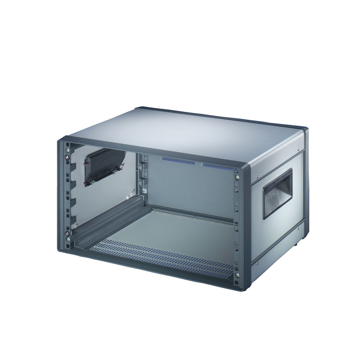 SCHROFF Comptec 19" Desktop Case, non blindé, capot acier, 6 U, 84 HP, 600 mm