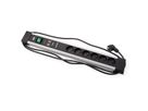 BACHMANN CONNECTUS 6xUTE , 1xGVS 1xinterrupteur 2,0m CEE7/7 gris
