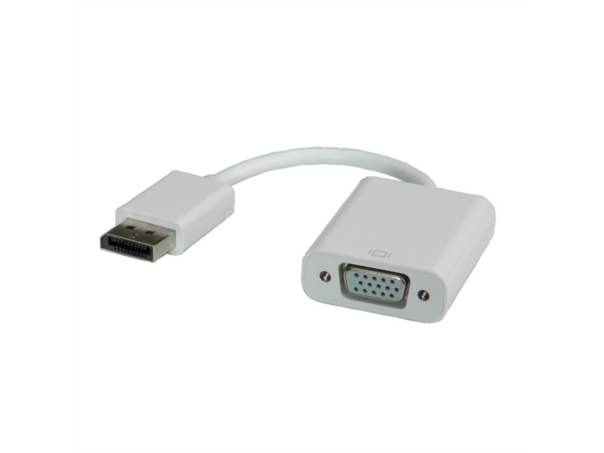 ROLINE Adaptateur DisplayPort-VGA, DP M - VGA F