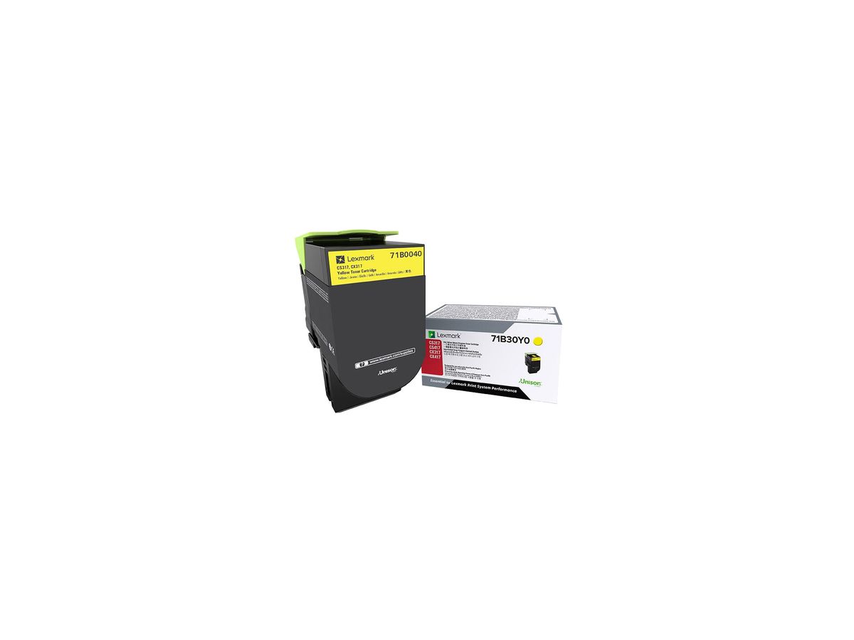 Lexmark 71B0040 Toner laser Jaune cartouche toner et laser